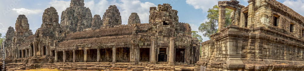 Courtyard of Bayon Temple in Angkor Thom
