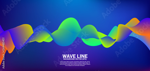 neon color fluid curve shape background. Concept design for flowing futuristic and liquid wave style artwork