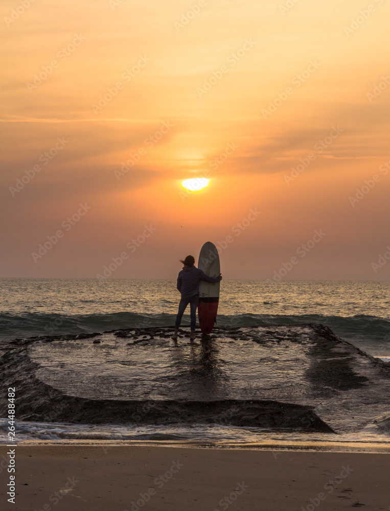 capbreton sunset surf