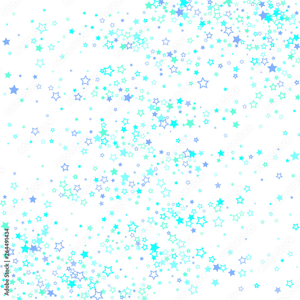 Blue, cyan, turquoise glitter stars confetti Blue, cyan, turquoise glitter stars confetti