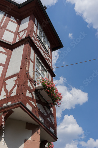 Historisches Fachwerkhaus am Marktplatz in Heppenheim / Bergstrasse