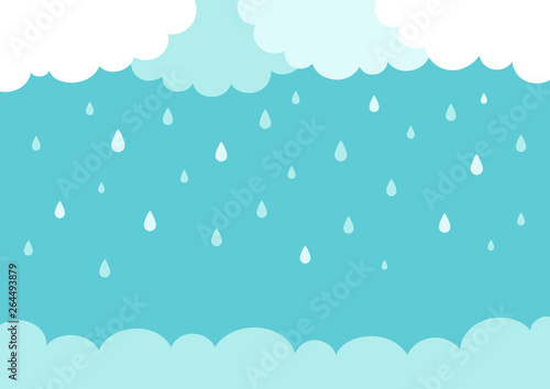 Cloud and rain.Rainy background