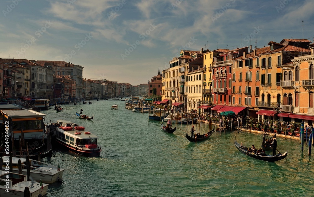Venetian bustle. Venice, Grand channel