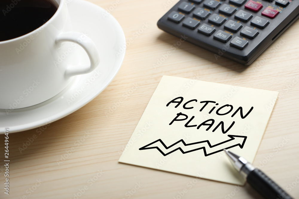 Action Plan Concept On Sticky Note Action Plan Concept On Sticky Note