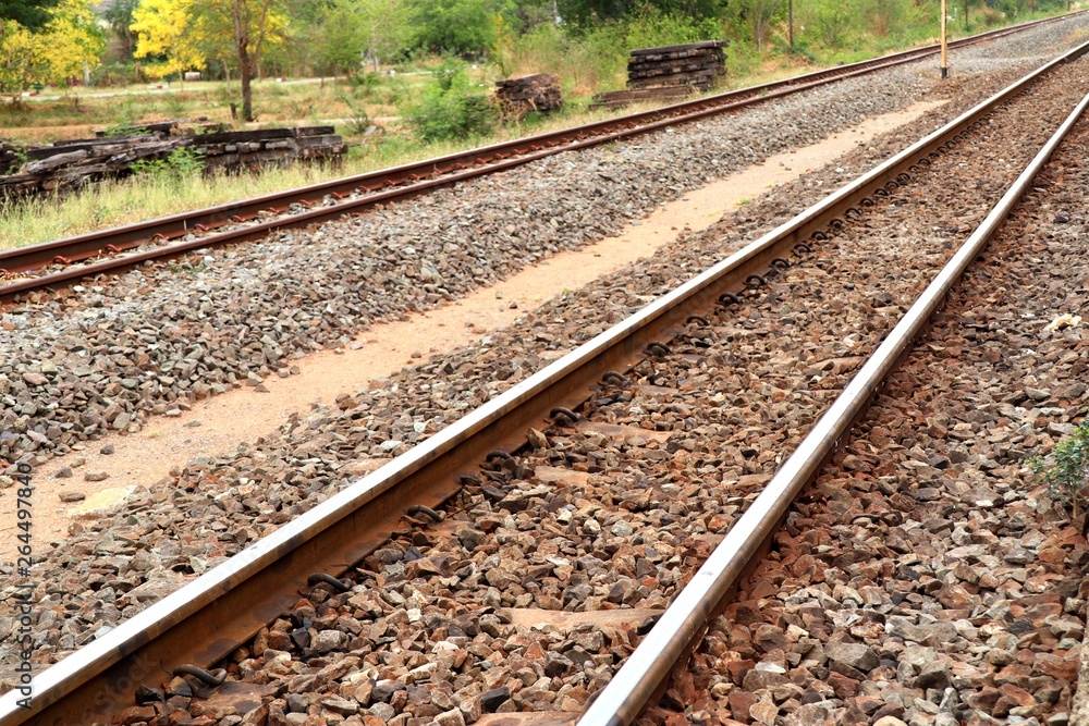 Train station and railway