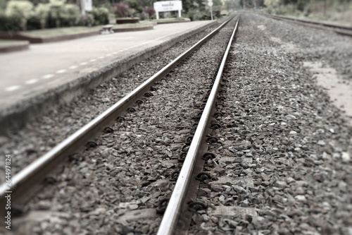 Train station and railway