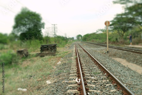 Train station and railway