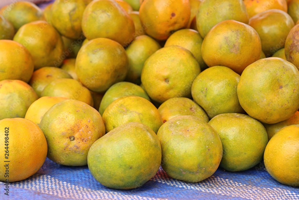 Orange fruit at street food