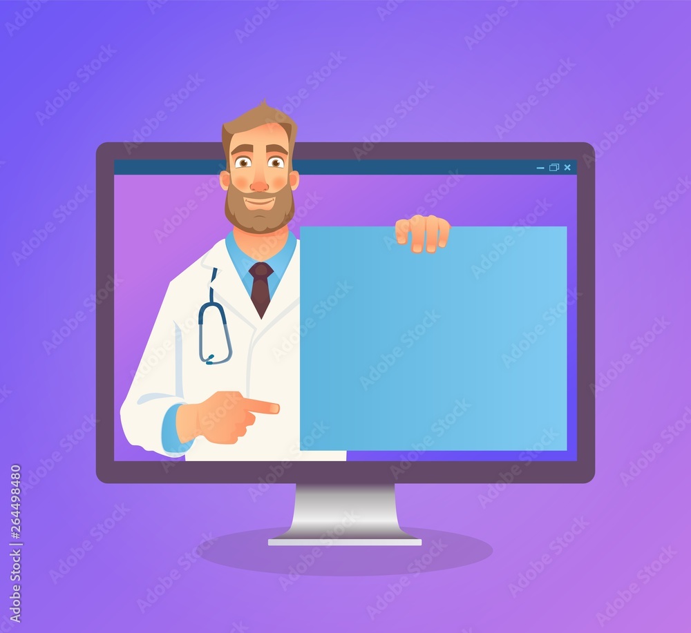 Online medicine concept Online medicine concept