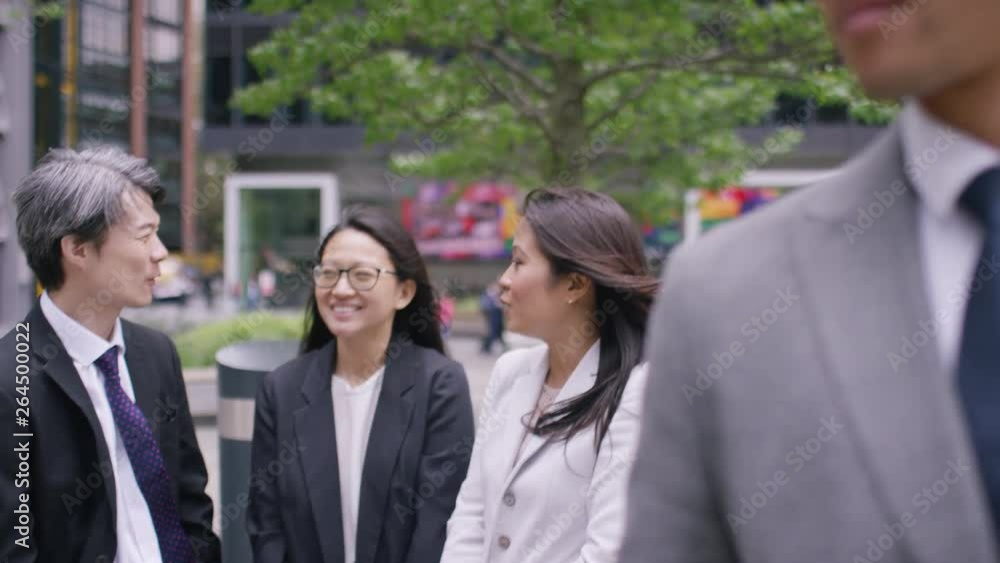 Portrait of smiling Asian professional with his team, looking to camera Portrait of smiling Asian professional with his team, looking to camera
