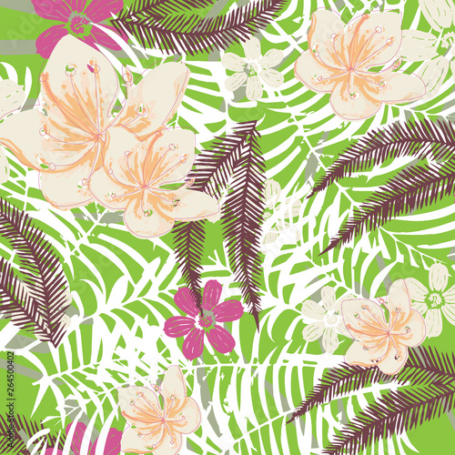 Wallpaper Mural Fashionable pattern in small flowers. Floral background for textiles. Torontodigital.ca