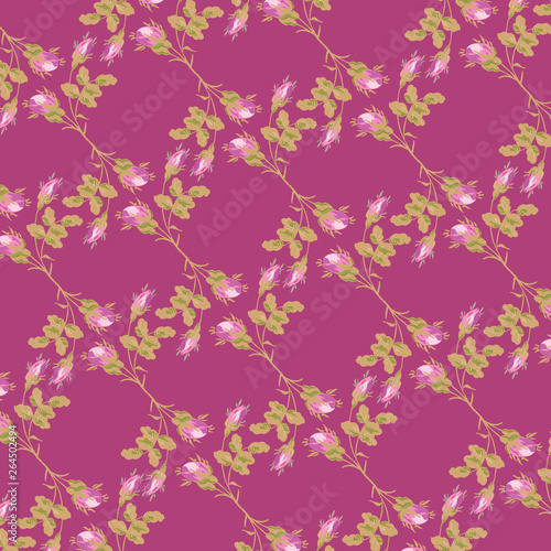 Fashionable pattern in small flowers. Floral background for textiles