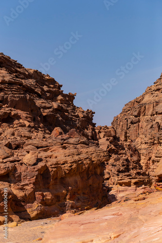 Coloured Canyon is a rock formation on Sinai peninsula. Sights of Nuweiba  Egypt.