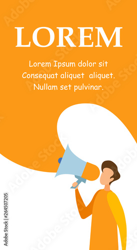 Social Promotion Service Brochure Vector Template