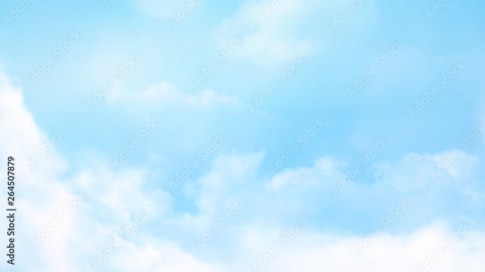 Abstract blurred beautiful soft cloud background with a pastel multicolored gradient with bokeh concept for wedding card design or presentation