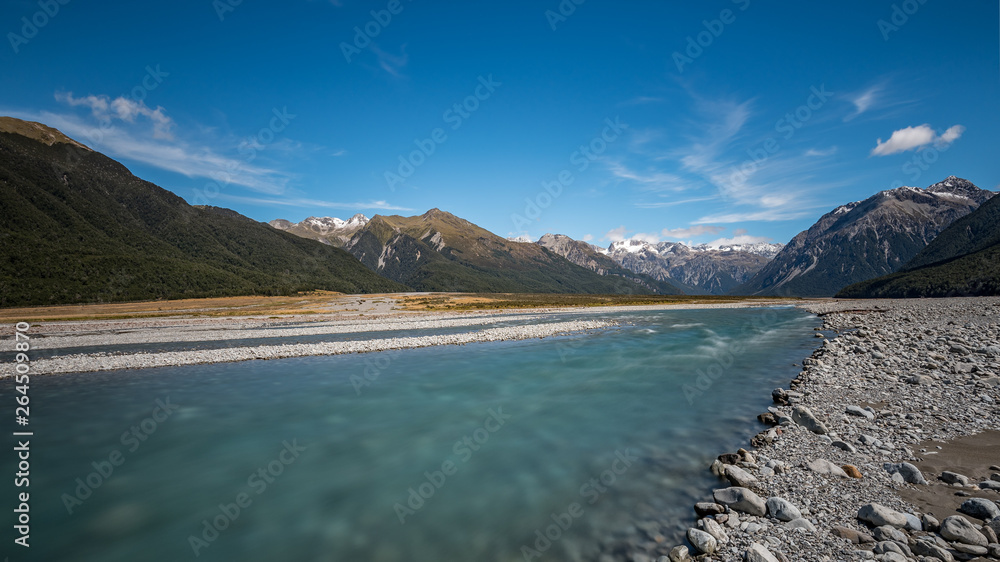 River in the Mountains, New Zealand