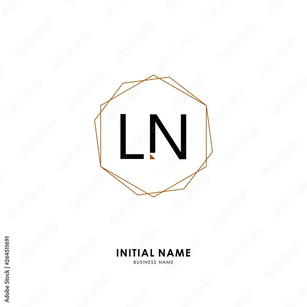 L N LN Initial logo letter with minimalist concept. Vector with scandinavian style logo. L N LN Initial logo letter with minimalist concept. Vector with scandinavian style logo.