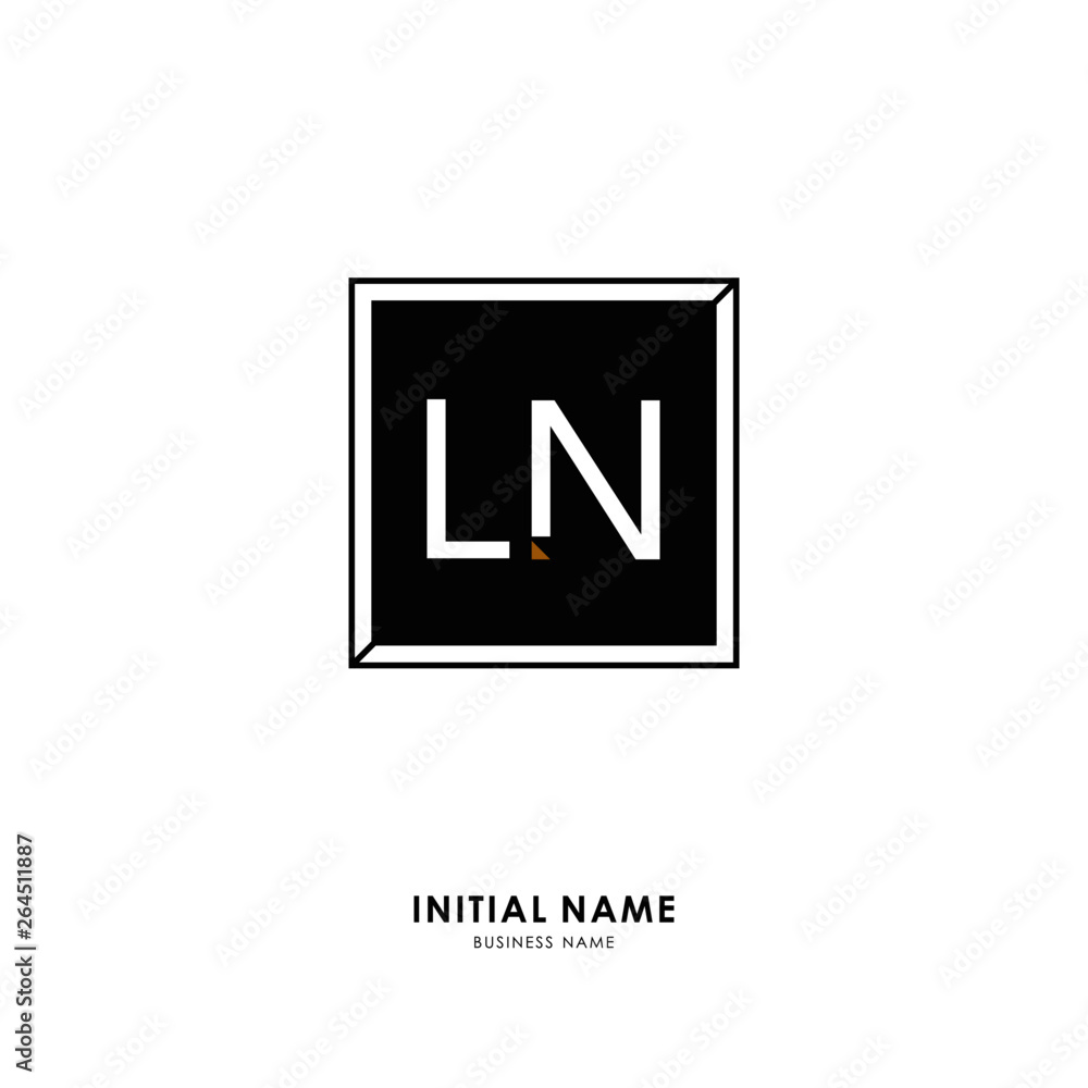L N LN Initial logo letter with minimalist concept. Vector with scandinavian style logo. L N LN Initial logo letter with minimalist concept. Vector with scandinavian style logo.