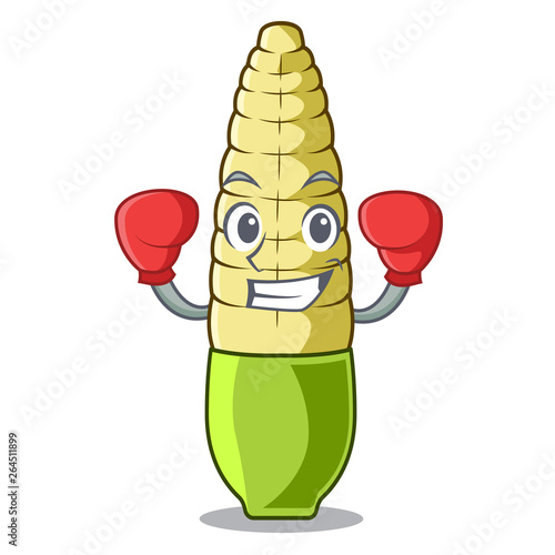 Boxing baby corn in a character bowl