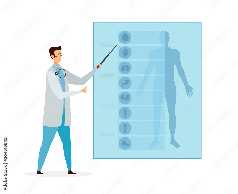Anatomy Lesson, Class Cartoon Vector Illustration Stock Vector | Adobe ...