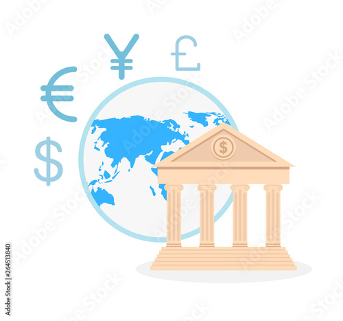 International Money Exchange Vector Illustration
