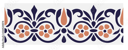 vintage tiles patterns antique seamless design in Vector illustration