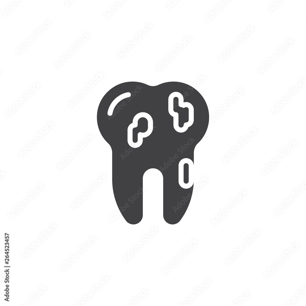 Dirty tooth vector icon. Dental problem filled flat sign for mobile concept and web design. Bad teeth, caries glyph icon. Symbol, logo illustration. Pixel perfect vector graphics Dirty tooth vector icon. Dental problem filled flat sign for mobile concept and web design. Bad teeth, caries glyph icon. Symbol, logo illustration. Pixel perfect vector graphics