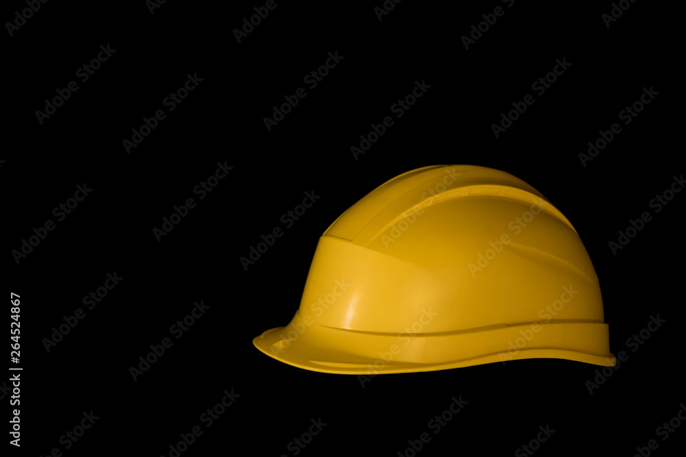 Fototapeta premium yellow helmet foreman isolate