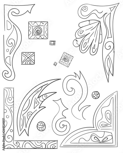 Vintage Ornaments Elements Frame vector fo designers