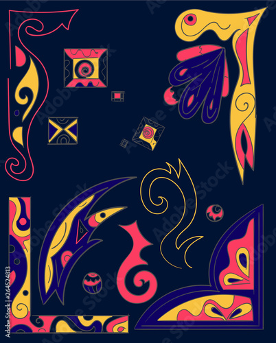 Vintage Ornaments Elements Frame vector fo designers