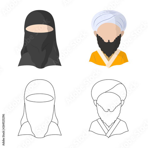 Vector design of imitator and resident icon. Collection of imitator and culture stock vector illustration.