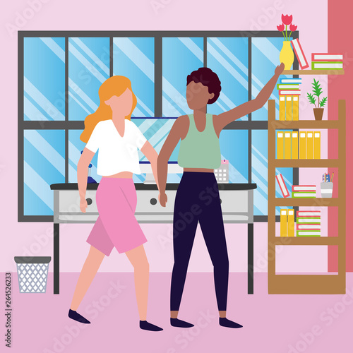 causal people cartoon