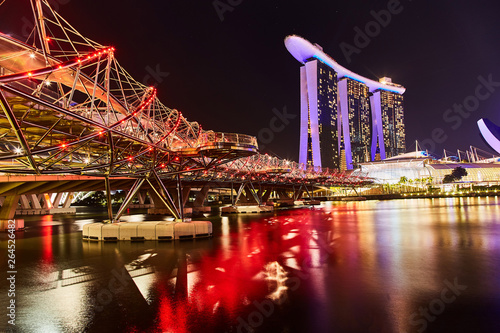 Singapore , Singapore : March 19 2019 : Marina Bay Sands Luxury Hotel, Singapore.