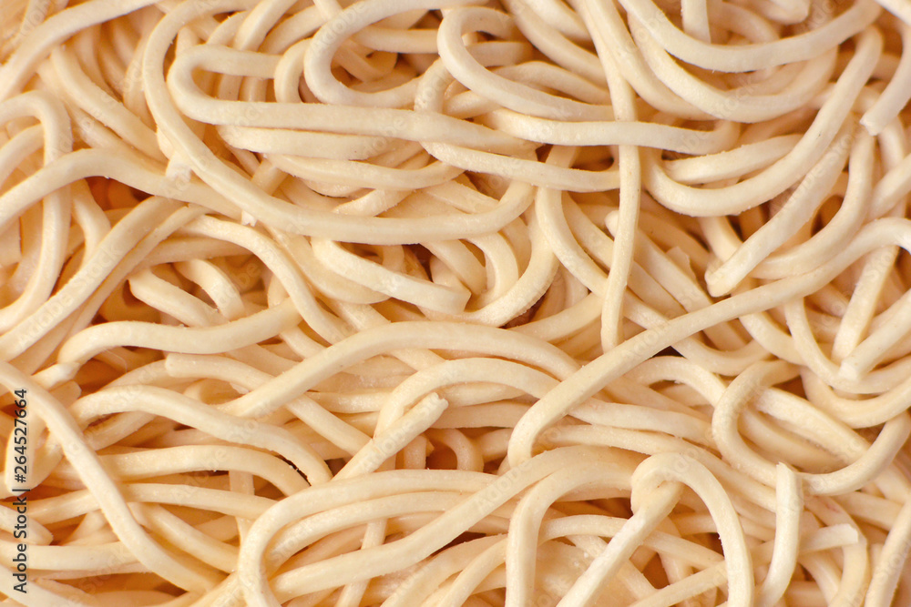 Dried Asian egg instant noodles background