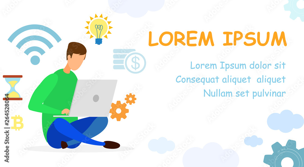 Economics Online Course Web Banner Vector Template Economics Online Course Web Banner Vector Template
