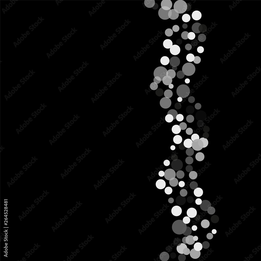 Silver confetti on a black background. Silver confetti on a black background.