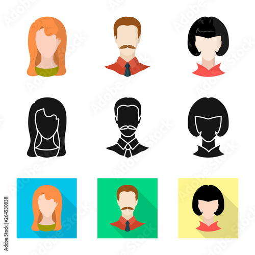 Isolated object of professional and photo logo. Collection of professional and profile stock symbol for web.