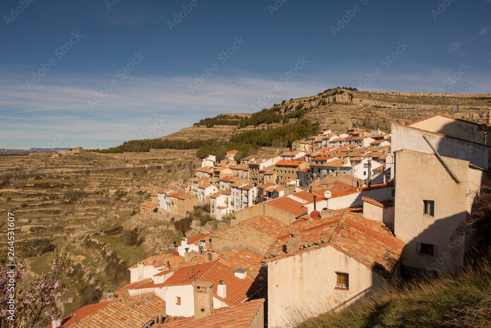 The village of Ares del Maestre in the province of Castellon