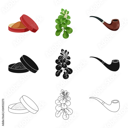 Vector design of refuse and stop sign. Set of refuse and habit vector icon for stock.