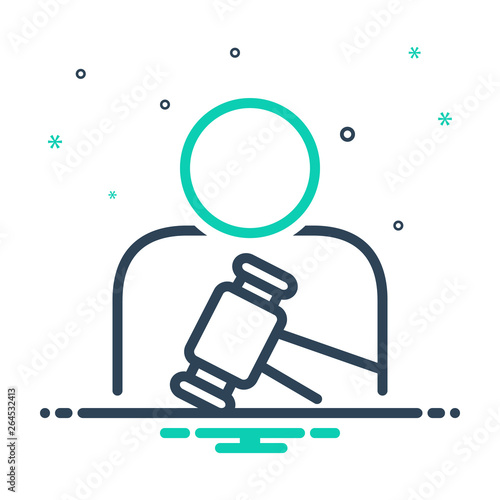 Mix line icon for obeys command