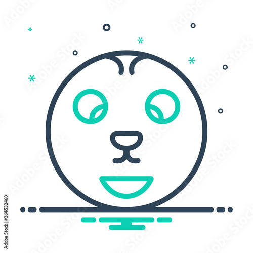 Mix line icon for offbeat odd