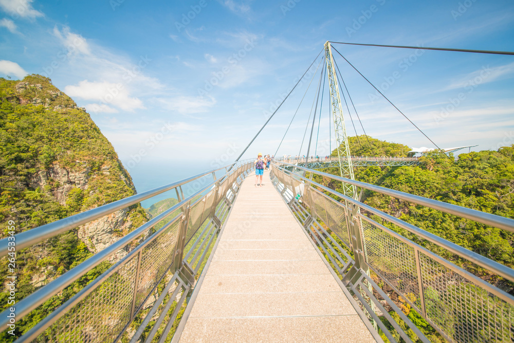 Obraz premium Sky Bridge in Langkawi Island in Malaysia.