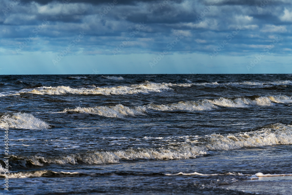 Rough Baltic sea.