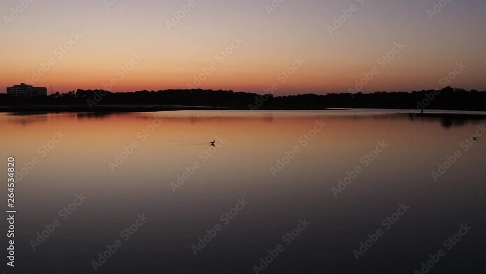 Amazing landscape of the beautiful salt flats during the sunset at Colonia de Sant Jordi, Ses Salines, Mallorca, Spain Amazing landscape of the beautiful salt flats during the sunset at Colonia de Sant Jordi, Ses Salines, Mallorca, Spain