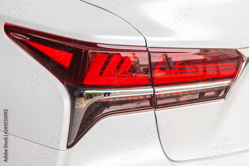Close-up car tail light