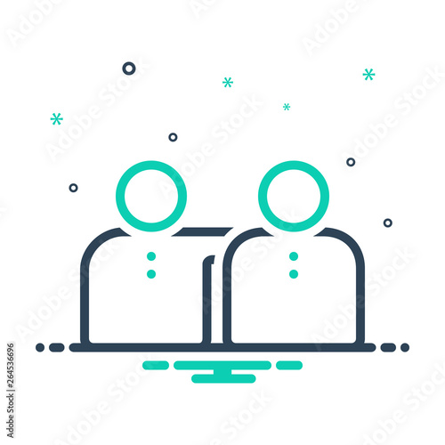 Mix line icon for practicality feasibility 