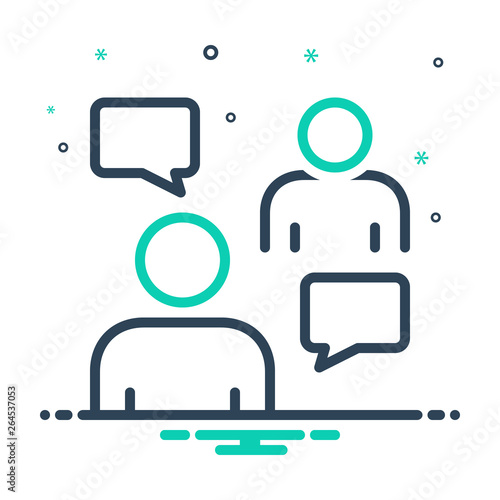 Mix line icon for persuasive 