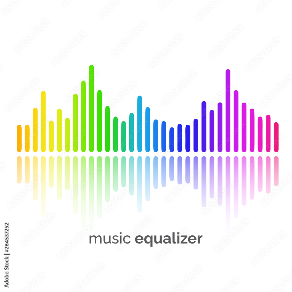 Colorful music equalizer Colorful music equalizer