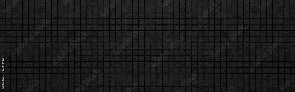 Panorama of Black modern brick wall texture and background seamless Panorama of Black modern brick wall texture and background seamless