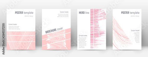 Cover page design template. Geometric brochure lay